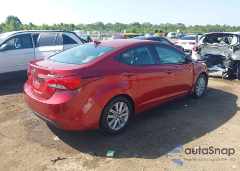 2016 Hyundai Elantra Se from USA, damaged, VIN 5NPDH4AE3GH660106